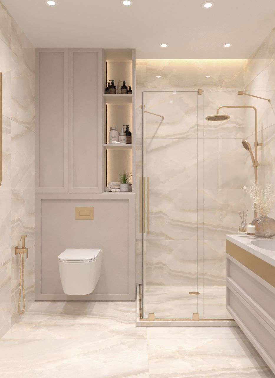 Contemporary Ensuite Bathroom with Touch-Sensor LED Anti-Fog Vanity Mirror #8